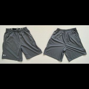 Gray Under Armour UA Team Coaches Short